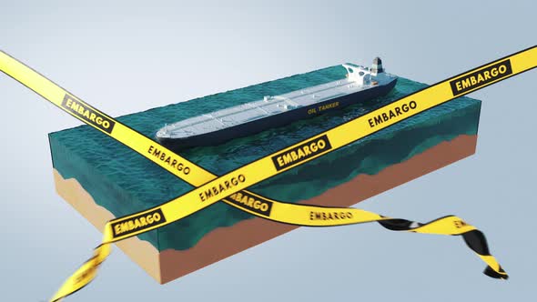 Animation of an Oil Tanker Embargo