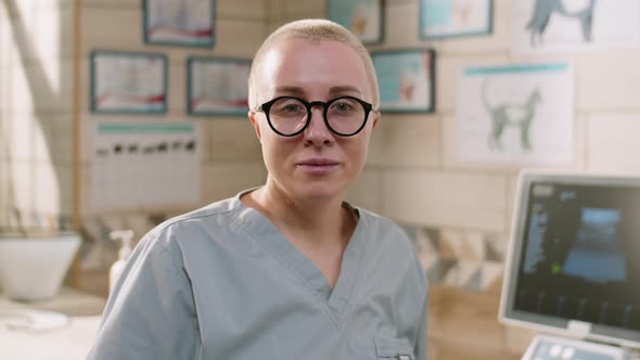 Portrait of Female Veterinarian at Work