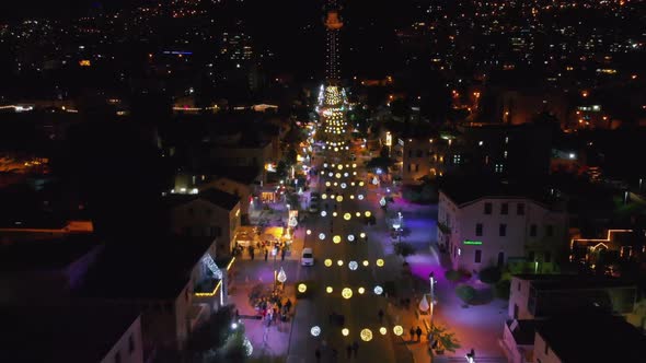 Christmas Decorations in Haifa Israel