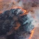 Aerial View of a Natural Disaster - Burning Grass, Air Pollution, Smoke Over a Fire - VideoHive Item for Sale
