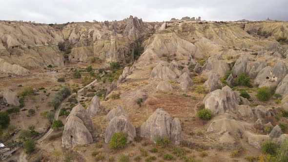 Aerial View Cappadocia Landscape