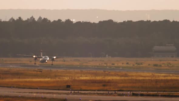 Turboprop Aircraft Landing