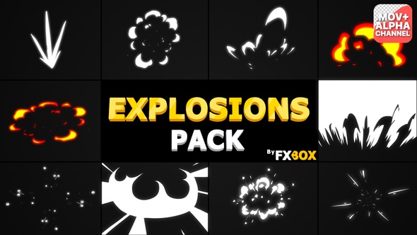 Explosions Pack | Motion Graphics alt