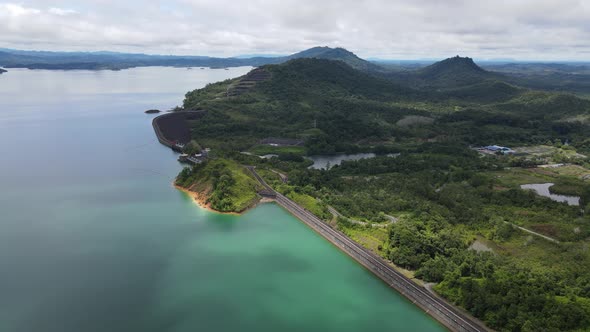 Aerial View of Fish Farms in Norway