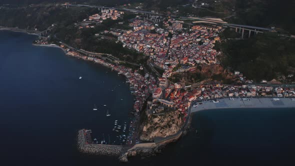 Scilla City in Calabria near the Sea