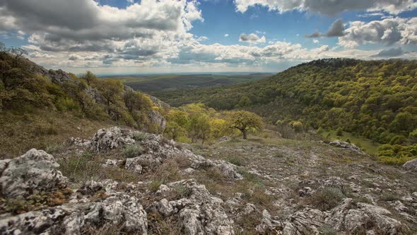 Beautiful landscape in the Czech Republic, time lapse