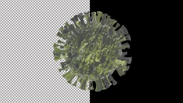 Corona Virus With Alpha 4 K