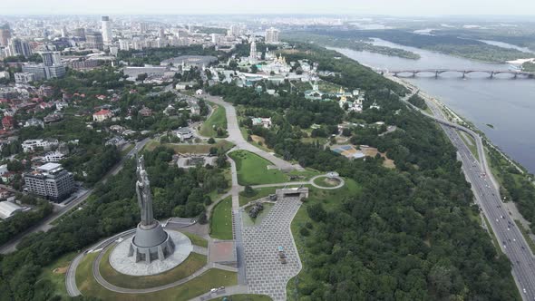 Aerial View of Kyiv By Day. Ukraine