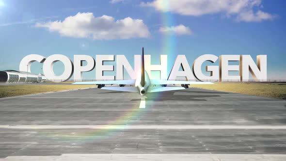 Commercial Airplane Landing Capitals And Cities Copenhagen