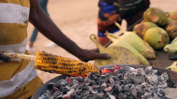 Corn Cobs on the Grill