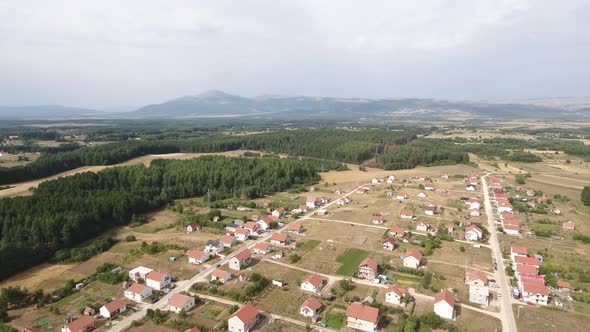 Houses In Mountain Area