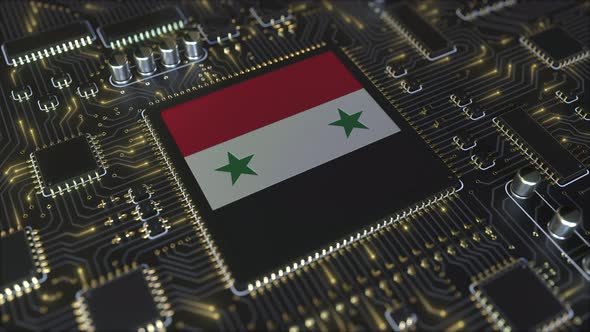 National Flag of Syria on the Operating Chipset