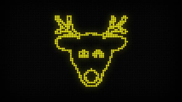 Merry Christmas Reindeer Led