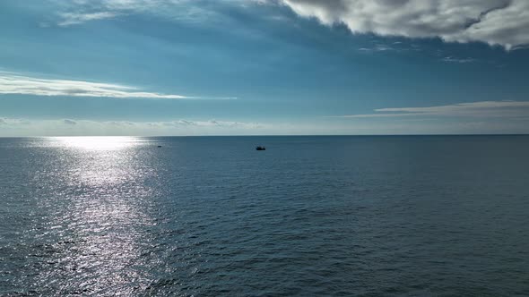 Fishing Near The Shore Sea