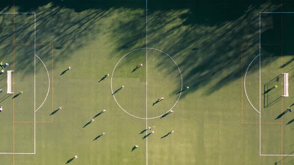 Top View of Football Field