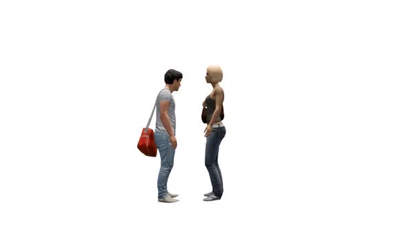 Young Couples Talking alt