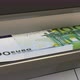 100 euro in cash dispenser. Withdrawal of cash from an ATM. - VideoHive Item for Sale