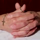 Old Wrinkled Woman Hands Holding Rosary and Praying - VideoHive Item for Sale