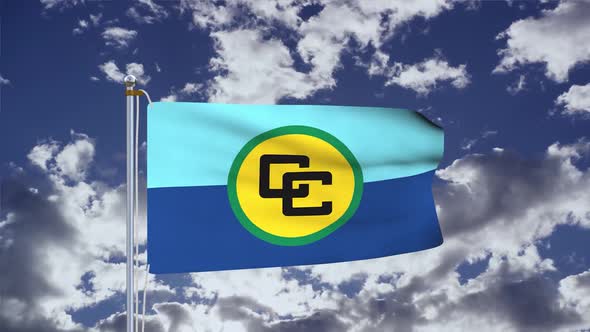 CARICOM Flag Waving