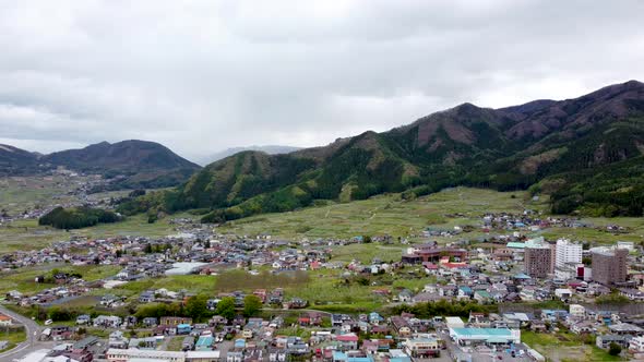 Skyline Aerial view in Nagano