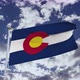 Colorado Flag With Sky 4k - VideoHive Item for Sale