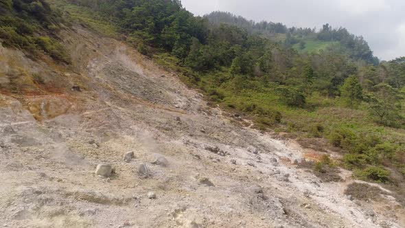 Volcanic Plateau Indonesia Dieng Plateau