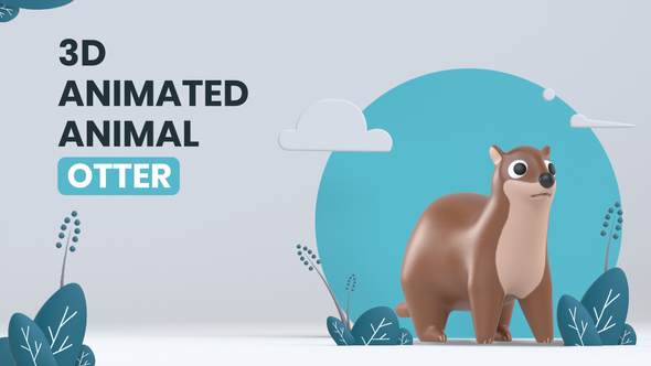 3D Animated Animal - Otter