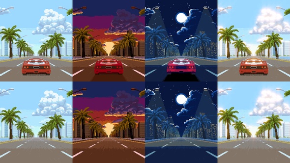 Pixel Art Road Pack