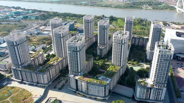 Nanjing City, Jiangsu Province, urban construction landscape