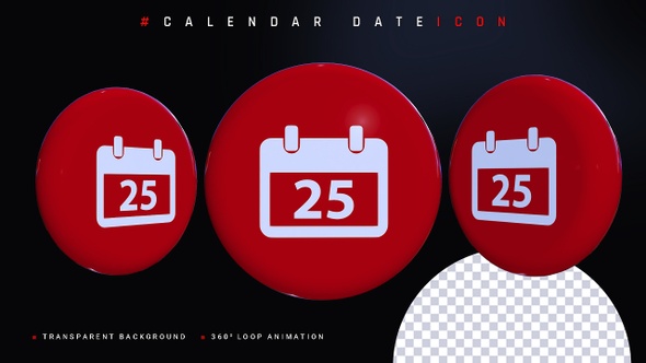 Calendar date icon