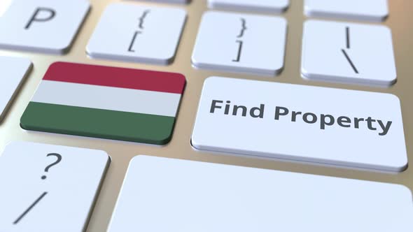 Find Property Text and Flag of Hungary on the Keys