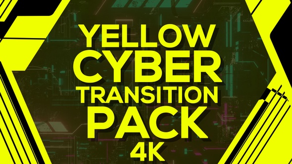 4k Yellow Cyber Transition Pack alt