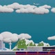 3d Render Mini Cartoon Aeroport with Flying Planes and Various Moving Vehicles - VideoHive Item for Sale