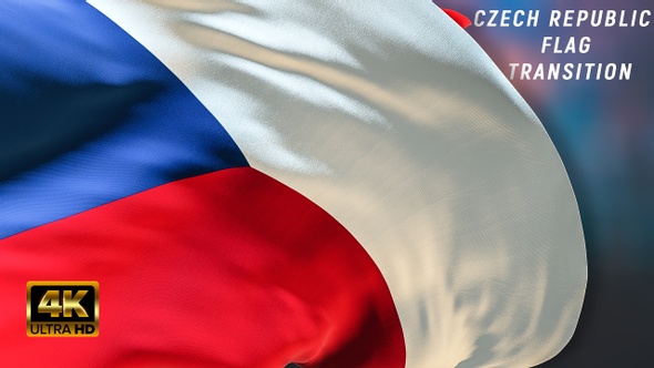 Czech Republic flag transition 4k alt