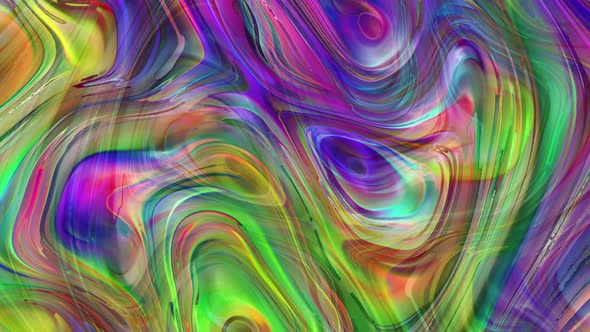 4K Abstract Colorful Liquid Background Animation