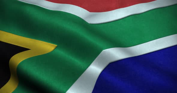 South Africa waving Flag