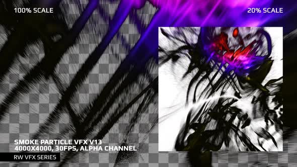 Smoke Particle Vfx 13 - 4000x4000, Alpha alt