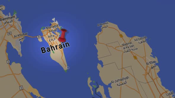 Bahrain On Map 4K