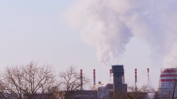 Industrial Steam Smokestack