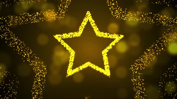 Christmas Star Bokeh Particles Holidays and Christmas Background 4K Seamles Loopable animation