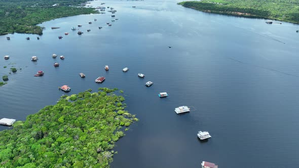 Stunning landscape of Amazon Forest at Amazonas State Brazil.