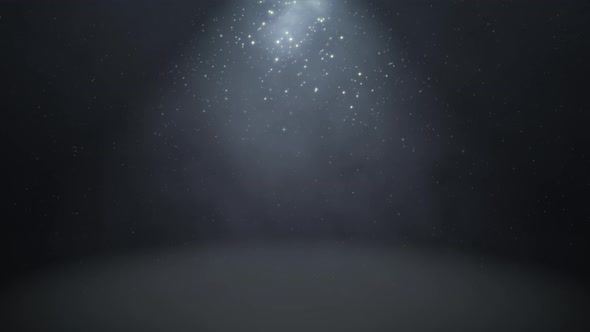 Christmas Particles With Smoke