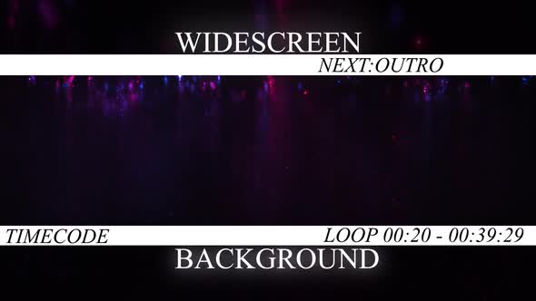 Neon Night Particles   Widescreen Background Curtain