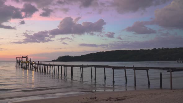 Sunset on the Peer