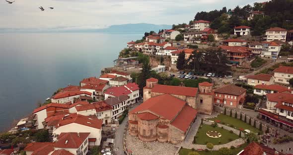 Ohrid lake, Macedonia Aerial