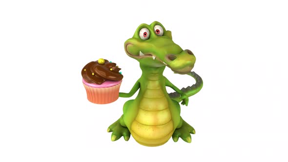 Fun crocodile - 3D animation