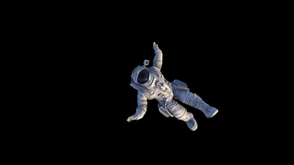 Female Astronaut Falling