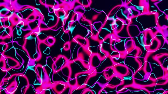 Neon Lines Abstract Looping Background. abstract colorful turbulent 4k background.