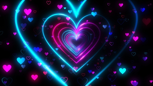 Heart Tunnel Background