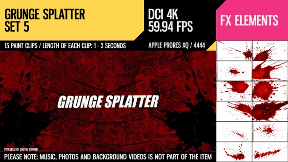 Grunge Splatter (4K Set 5)